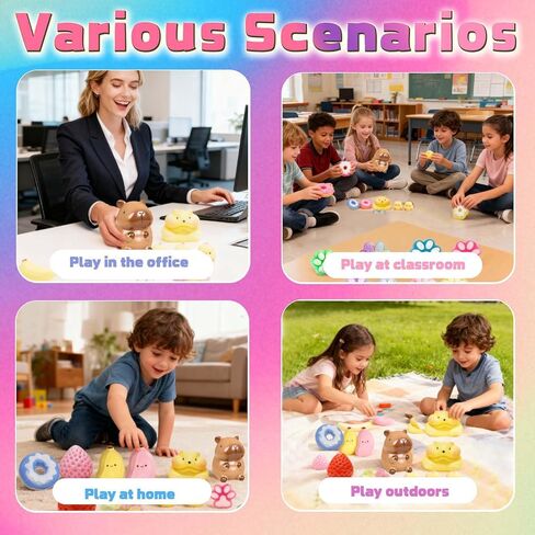 Taba Toys 21Pack - Squishy Fidget Toys Kit, Birthday Gifts for 4 5 6 7 8 9 10 11 12 Year Old Girls Girl Grandkids, Kids Toys for Girls 4-6 6-8 7-8 8-10 10-12 in Saudi Arabia