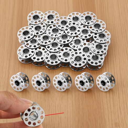 Sewing Machine Bobbins Set 30 Pack Metal Spools Compatible with Brother Singer Janome Sewing Accessories Tools in Saudi Arabia