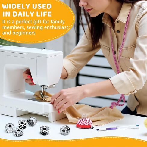 Sewing Machine Bobbins Set 30 Pack Metal Spools Compatible with Brother Singer Janome Sewing Accessories Tools in Saudi Arabia