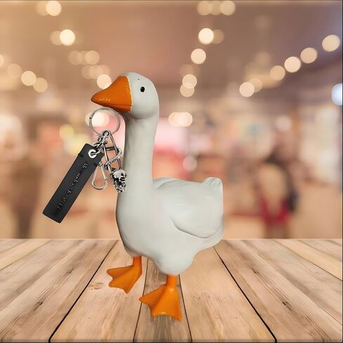 Desk Goose - Desk Accessories for Office & Home, Goose Desk Figurine Desk Porch Goose Magnetic Key Holder for Room Decor in Saudi Arabia