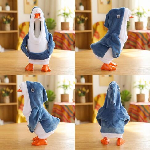 5.9inch Desk Goose Outfits, Mini Desk Goose Hoodie Small Desk Goose Clothes Set for Magnetic Goose Statue (Shark) in Saudi Arabia
