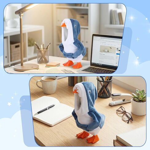 5.9inch Desk Goose Outfits, Mini Desk Goose Hoodie Small Desk Goose Clothes Set for Magnetic Goose Statue (Shark) in Saudi Arabia