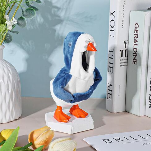 5.9inch Desk Goose Outfits, Mini Desk Goose Hoodie Small Desk Goose Clothes Set for Magnetic Goose Statue (Shark) in Saudi Arabia