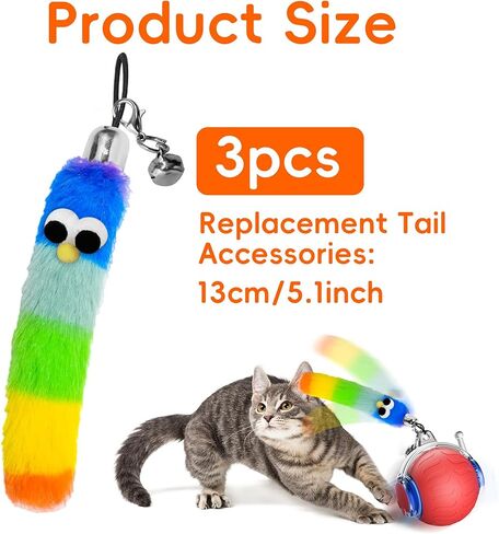 UPSKY 3 PCS Replacements Tail Accessories for Interactive Cat Ball Toy in Kuwait