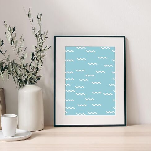 Whaline 60 ورقة باستيل خربش نمط ورقة شريطية موجة نجمة مزدوجة من جانب سجل القصاصات ورقة التخصص لفصل الربيع DIY الحرف اليدوية صنع بطاقة، 5.5 × 8.3 بوصة in Kuwait