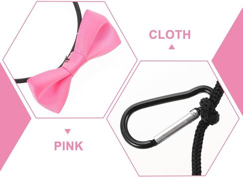 VANZACK Adjustable Lizard Leash and Bow Tie Kit Portable Gecko Harness and Pink Birthday Hat Set for Reptile Outdoor Walking and Travel in Saudi Arabia