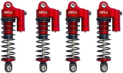 ممتصات صدمات الخزان NexxRacing مقاس 58 مم (4 قطع) لسيارات RC 1/18 - أجزاء ترقية الشاحنات الكبيرة (HELIDIRECT) (أزرق) in Kuwait