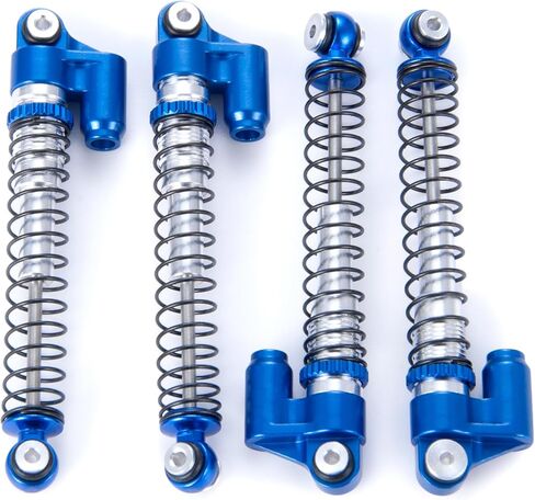 RC 48mm Shocks Aluminum Threaded Tele Absorber Damper Long Travel Shocks with Springs for All 1/24th Axial SCX24 AXI90081 Deadbolt AXI00005 AXI00006 RC Crawler Car Upgrades in Saudi Arabia