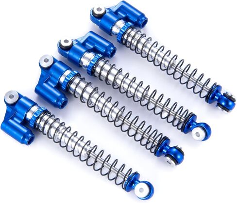 RC 48mm Shocks Aluminum Threaded Tele Absorber Damper Long Travel Shocks with Springs for All 1/24th Axial SCX24 AXI90081 Deadbolt AXI00005 AXI00006 RC Crawler Car Upgrades in Saudi Arabia