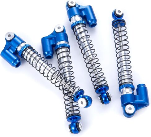RC 48mm Shocks Aluminum Threaded Tele Absorber Damper Long Travel Shocks with Springs for All 1/24th Axial SCX24 AXI90081 Deadbolt AXI00005 AXI00006 RC Crawler Car Upgrades in Saudi Arabia