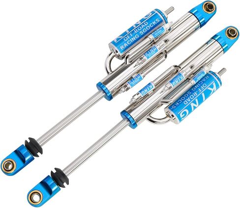 1/10 Simulated Negative Pressure Damper Shock Absorber Metal Decoration for RC Crawler UT4 TRX4 RR10 Wraith DIY Upgrade (Blue 105mm 2Pcs) in Saudi Arabia