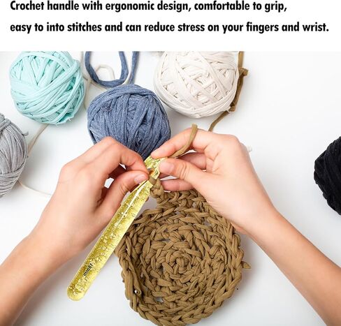 5 Pcs Huge Crochet Hooks 12 15 18 20 25mm Large Size Yarn Crochet Needles for Giant Chunky Yarn Carpet Scarf Bulky Wool Roving Weaving, with 9 Pieces Large Eye Blunt Needles and 20 Stitch Markers in Saudi Arabia