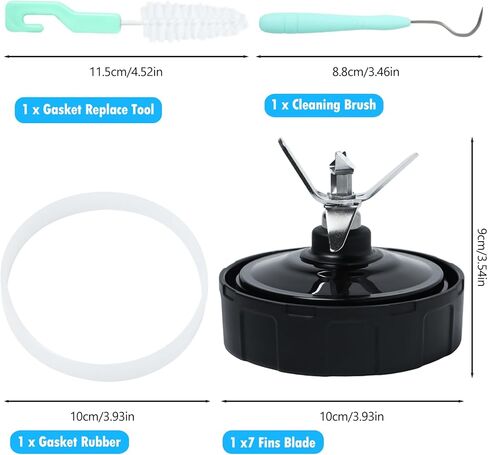7 Fins Blender Blade Replacement Parts Compatible with Nutri Ninja Blender Accessories, 7 Fins Blender Replacement Parts for BL480 BL480D BL481 BL482 BL486CO BL487 BL487A BL682 BL487 BL2013 in Saudi Arabia