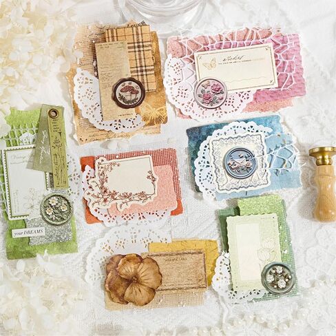100 Sheets Vintage Scrapbook Papers Journaling Scrapbooking Supplies Kit junk journal supplies Decorative Craft Paper for Planner, Collage Paper Embellishment in Saudi Arabia
