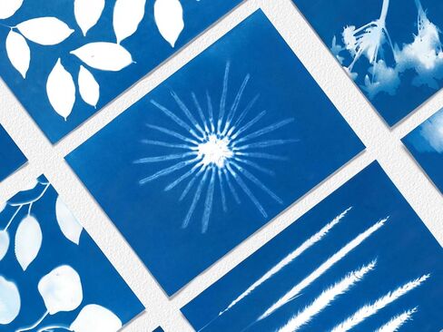Cyanotype Kit A4 30 Sheets Tear-Resistant Cyanotype Paper Sylephioro Beginner-Friendly Crafts for Adults, Kids, Educators, and STEM Students in Saudi Arabia