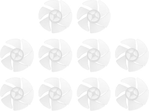 MECCANIXITY 10 قطع RC قارب المروحة، 6 شفرات مراوح 2 مم ثقب ضياء 50 مم OD CW في اتجاه عقارب الساعة الدورية الحفر المروحة لهوايات قارب RC DIY نموذج السفينة، واضح in Saudi Arabia