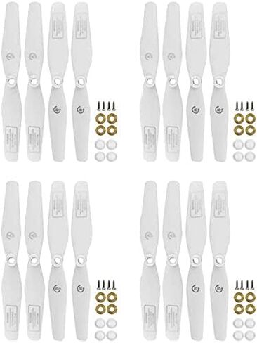 16PCS White Propeller for SJRC S20W S30W T18 H301S T25 HS110D HS110G HS120D Remote Control Drone Blade Spare Parts in Saudi Arabia