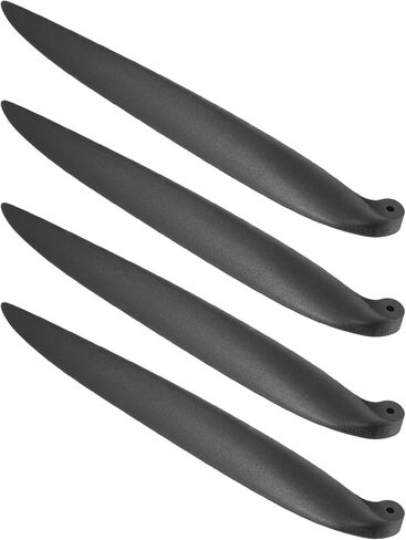 MECCANIXITY RC Glider Propeller Replacement Prop Blades, 15.5x13 Inch RC Folding Propeller Nylon Blades Parts for Spinner D28-D48mm Glider Airplane Prop Replacement(Black, 2 Pairs) in Saudi Arabia