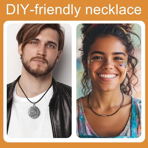 3 Pcs Black Necklace Cord, 1.5mm/2mm/3mm Leather Necklace Cord, Necklace Cord With Clasp, Leather Necklace for Women, Mens, Jewelry Making (18 inches) in Saudi Arabia