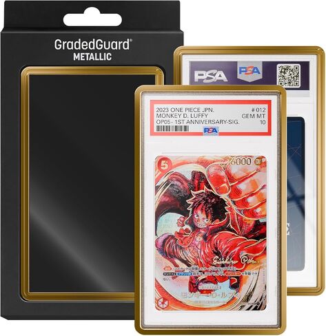 Graded Card Guard Case for Standard PSA Slab Case | Metallic Colors | Matte Finish | Stackable | Made to Fit PSA | Solid TPU and PC Design. (Gold) in Saudi Arabia
