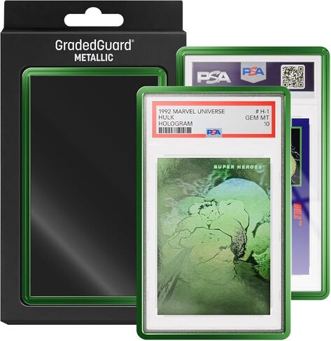 Graded Card Guard Case for Standard PSA Slab Case | Metallic Colors | Matte Finish | Stackable | Made to Fit PSA | Solid TPU and PC Design. (Gold) in Saudi Arabia