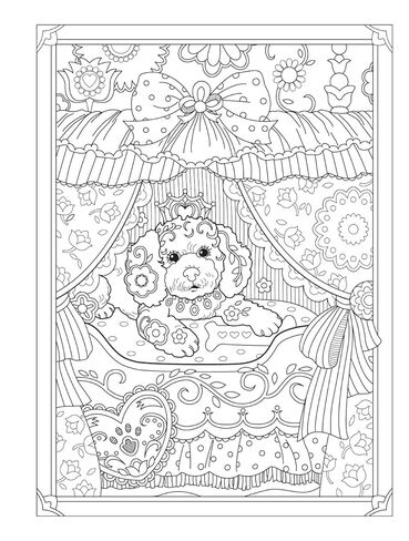 Creative Haven Playful Puppies Coloring Book: Relax & Find Your True Colors (Adult Coloring Books: Pets) in Saudi Arabia