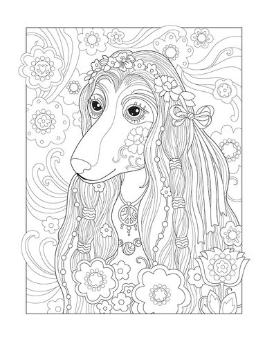 Creative Haven Playful Puppies Coloring Book: Relax & Find Your True Colors (Adult Coloring Books: Pets) in Saudi Arabia