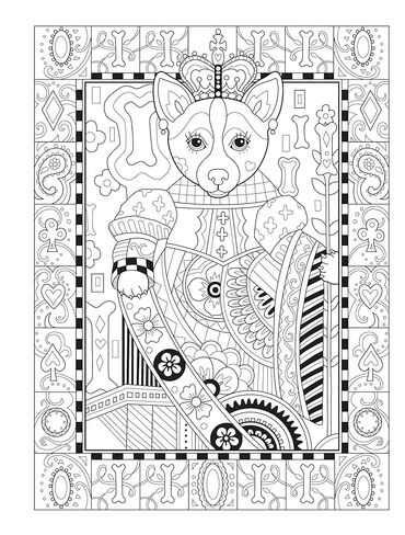 Creative Haven Playful Puppies Coloring Book: Relax & Find Your True Colors (Adult Coloring Books: Pets) in Saudi Arabia