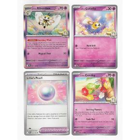 مجموعة بطاقات Lillie’s Pokemon – Ribombee Comfey Pearl – Journey Together – مجموعة بطاقات Pokemon 4 – 067/162 in Kuwait