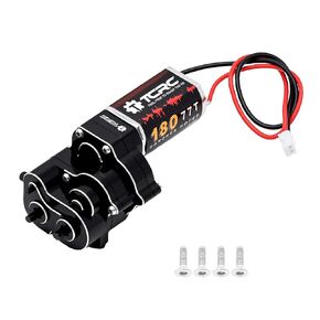 Metal 180 77T High Torque Speed Reduction Brushed Motor w/ 11T Pinion Low Speed Transmission Gearbox w/Chromoly Steel Integrated Gears Assembly Set for 1/18 HPI Venture18 in Saudi Arabia