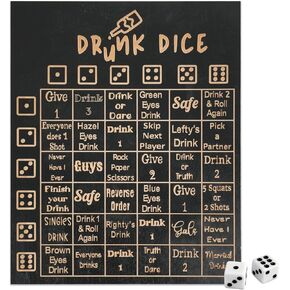 لعبة الشرب للبالغين، لعبة كسر الجليد في الحفلات، مثالية لليلة الفتيات وحفلات العزوبية، للأعمار من 21 عامًا فما فوق، 2-8 لاعبين in Kuwait