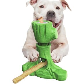 حامل عصا الفتوة المتين 3 في 1 من KADTC ولعبة مضغ للكلاب غير قابلة للتدمير وألعاب قوية قابلة للحشو - القضاء على الملل طويل الأمد، علامة تجارية وتصميم أمريكي in Kuwait