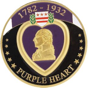 1782-1932 Purple Heart Military Merit Division Challenge Coin in Saudi Arabia
