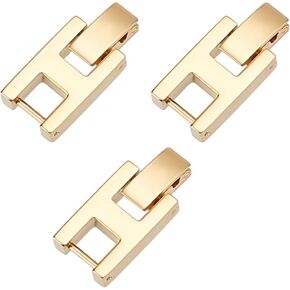 WEBEEDY 3 PCS Watch or Bracelet Fold Over Clasp Stainless Steel Watch Extension Clasp Square Metal Strap Replacement Accessories for Jewelry Making Women Adults DIY Craft,Gold,21x10mm in Saudi Arabia