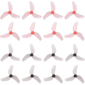 16pcs GEMFAN 1614 3-Blade Propeller 40mm Props 1.5mm Hole TinyWhoop Propellers for 0802 Brushless Motors, FPV Racing Drone, Toothpick Quadcopters((Gray+Pink) in Kuwait
