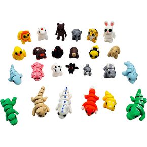 3D Printed Articulated Animal Toys – Bulk Set of Movable Mini Figurines | Cute Desk Pets | Party Favors, Classroom Prizes, Stocking Stuffers | Eco-Friendly PLA (25Pcs) in Saudi Arabia