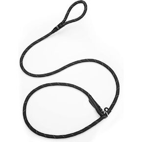 Reflective Slip Leads for Dogs,6FT x 1/2" Dog Leash Heavy Duty Strong Rope Lead for Large, Medium Dogs, No Pull Pet Training Leash,Black in Kuwait