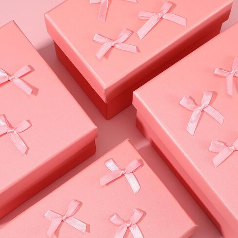 200 Pcs Satin Fabric Ribbons Bows Mini Pink Bows Christmas Party Ornament Tiny Premade Crafts Bow Decoration for DIY Cheer Hair Accessories Scrapbook Card Wrapping Basket Wedding Birthday in Saudi Arabia