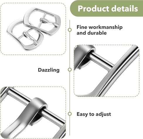 20 PCS Shoe Buckle Replacement, Small Shoe Metal Buckles, Adjustable Slide Buckles for Shoes Bag Leather Belt Backpack Replacement in Saudi Arabia