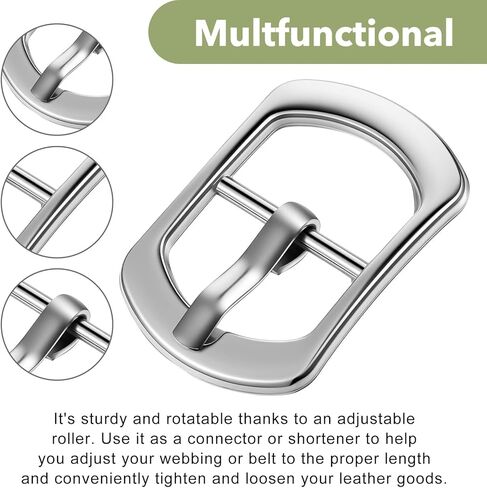 20 PCS Shoe Buckle Replacement, Small Shoe Metal Buckles, Adjustable Slide Buckles for Shoes Bag Leather Belt Backpack Replacement in Saudi Arabia
