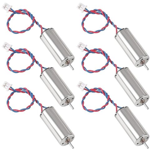 6pcs 8520 Coreless Motor 8.5 x 20mm Brushed Motors red and Blue Wire with Terminal JST-1.25 in Saudi Arabia