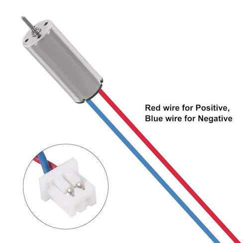 6pcs 8520 Coreless Motor 8.5 x 20mm Brushed Motors red and Blue Wire with Terminal JST-1.25 in Saudi Arabia