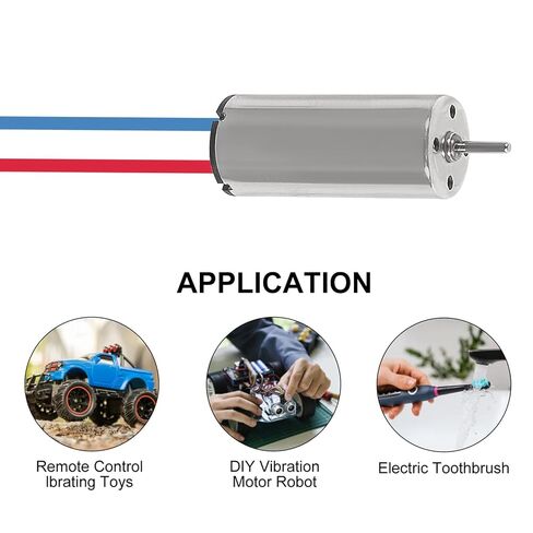6pcs 8520 Coreless Motor 8.5 x 20mm Brushed Motors red and Blue Wire with Terminal JST-1.25 in Saudi Arabia