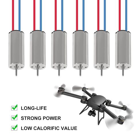 6pcs 8520 Coreless Motor 8.5 x 20mm Brushed Motors red and Blue Wire with Terminal JST-1.25 in Saudi Arabia