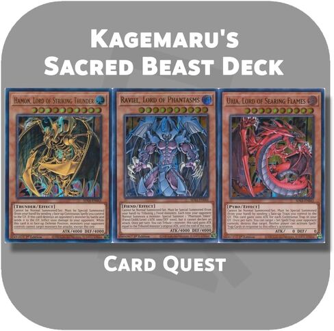 مجموعة مخصصة كاملة لـ Yu-Gi-Oh! GX - مجموعة وحش كاجيمارو المقدس (أرميتيل وأوريا ورافيل وهامون) in Kuwait