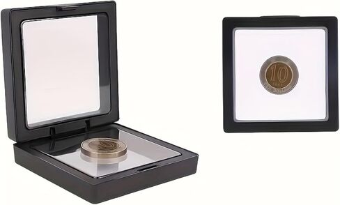 10 Pcs Floating Display Case, Black 3D Floating Frame Display Holder Stands Challenge Coin Displaing Stand for AA Medallions in Saudi Arabia