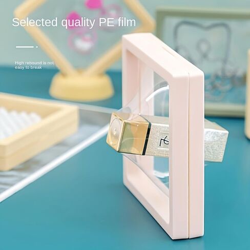 10 Pcs Floating Display Case, Black 3D Floating Frame Display Holder Stands Challenge Coin Displaing Stand for AA Medallions in Saudi Arabia