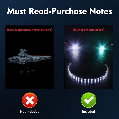 BrickBling LED Light Kit Compatible with Lego Venator-Class Attack Cruiser, Creative Lighting Compatible with Lego 75441 (Model Not Included) in Saudi Arabia