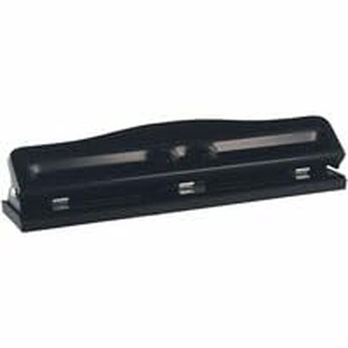 Business Source 3-Hole Adjustable Paper Punch - 3 Punch Head(s) - 11 Sheet of 16lb Paper - 1/4" Punc in Saudi Arabia