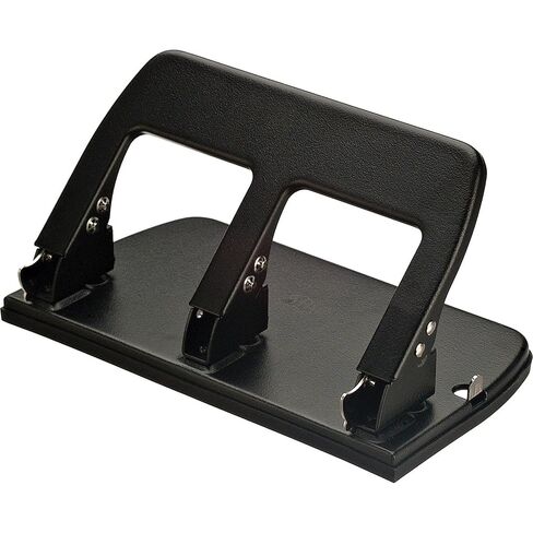 Office Depot Medium-Duty Fixed-Head 3-Hole Punch, Black, 10088 in Saudi Arabia